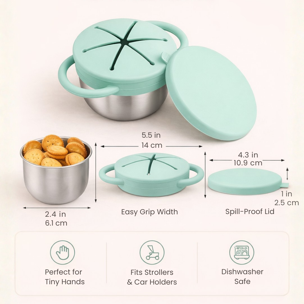 Spill-Proof Snack Cups for Toddlers