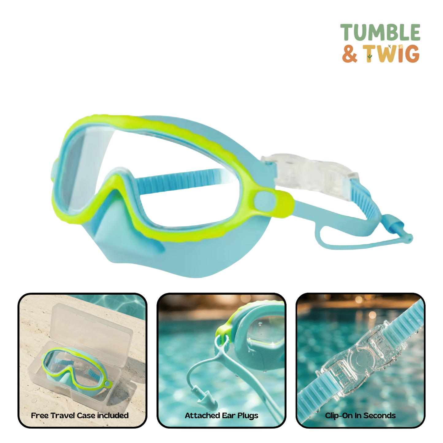 Tumble & Twig Clip-On Swim Goggles