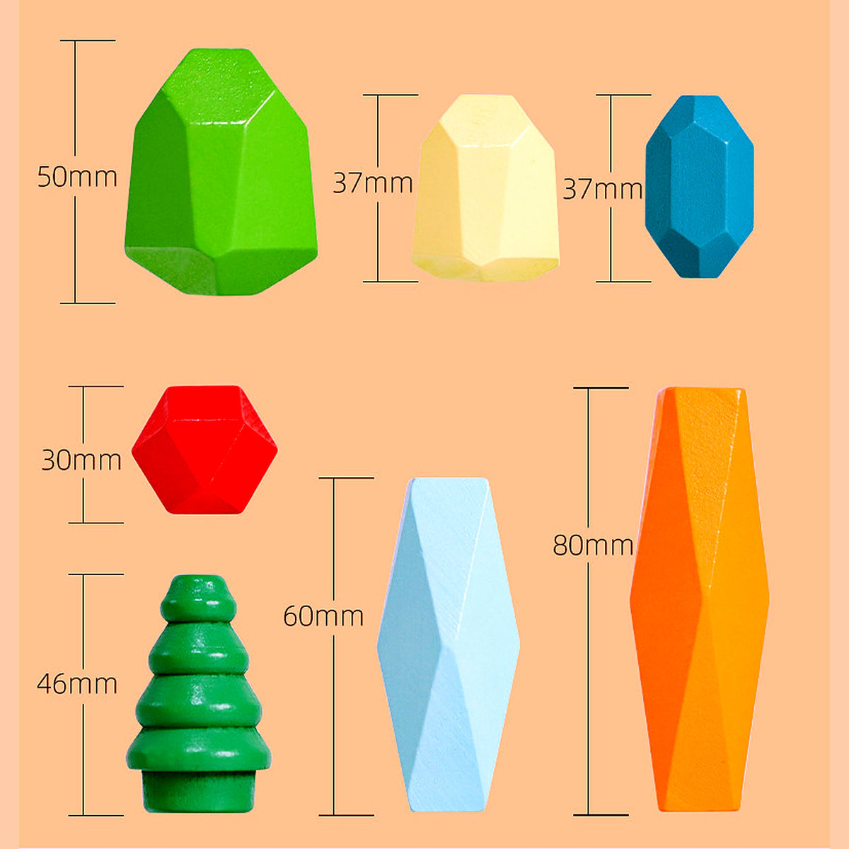 Montessori Balancing Stones