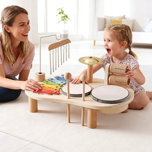 Tumble & Twig Montessori Wooden Music Toy Set