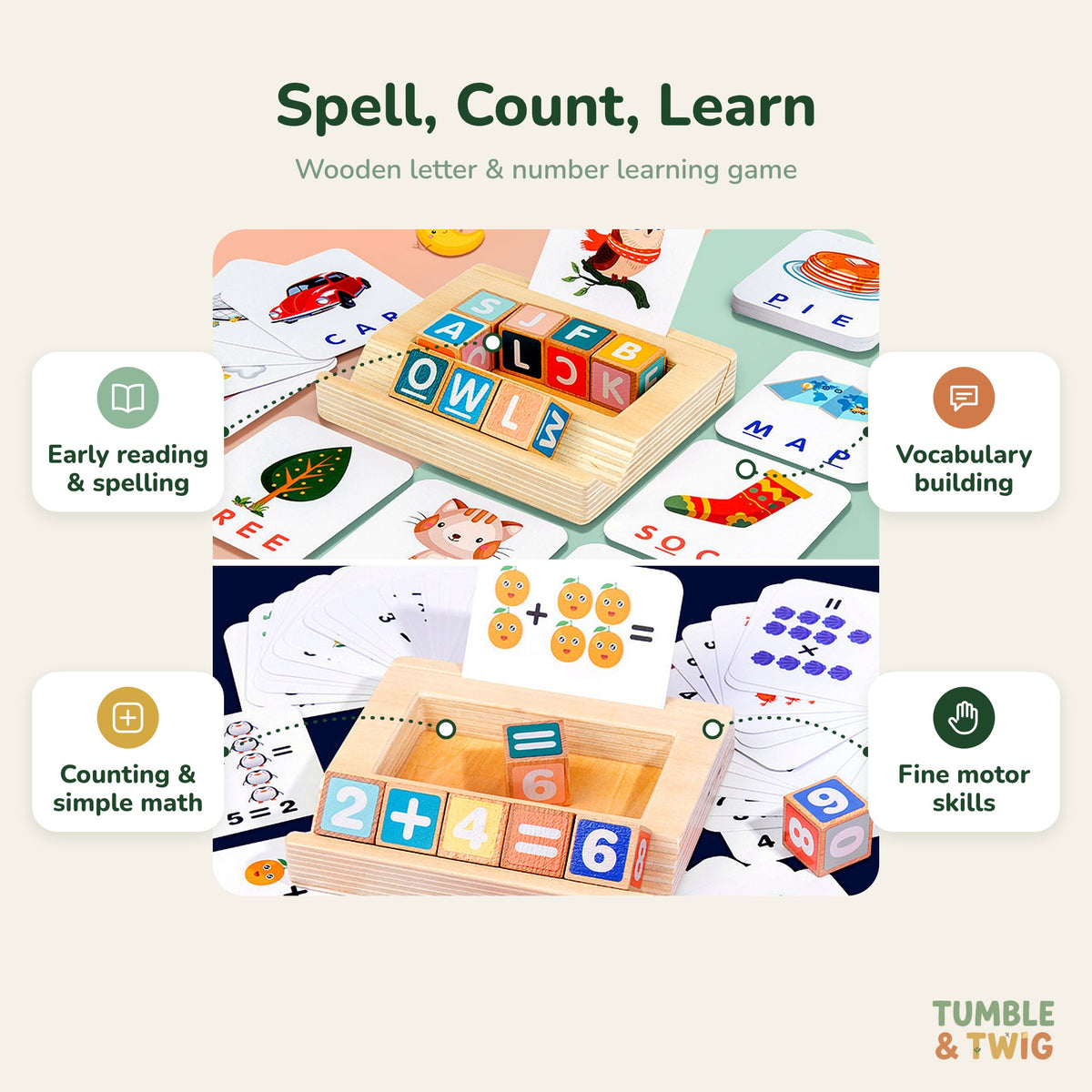 Montessori Letter & Number Learning Toy