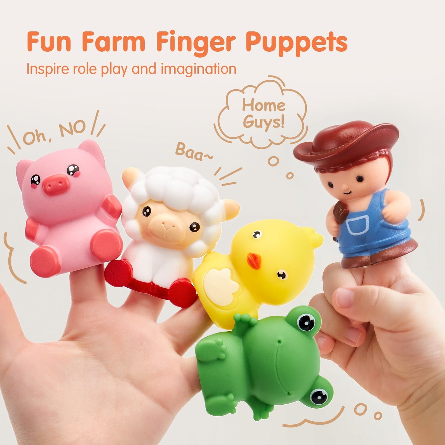 Montessori Train Set with Farm Animals