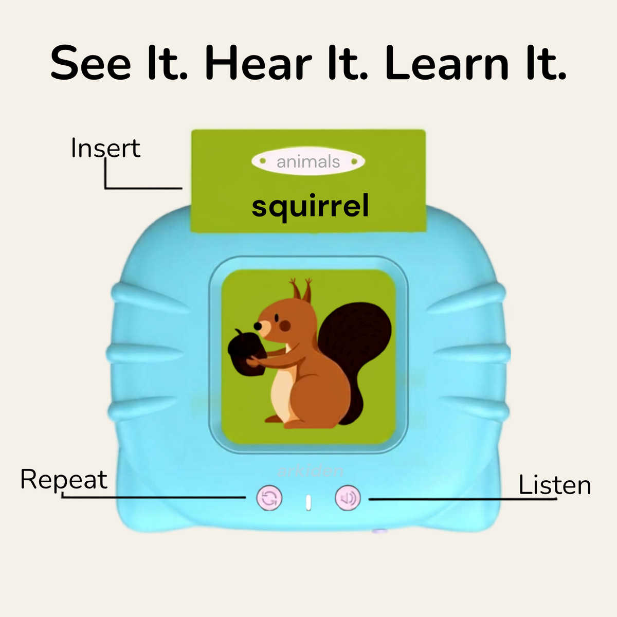 Montessori Talking Flashcards with Audio Pen