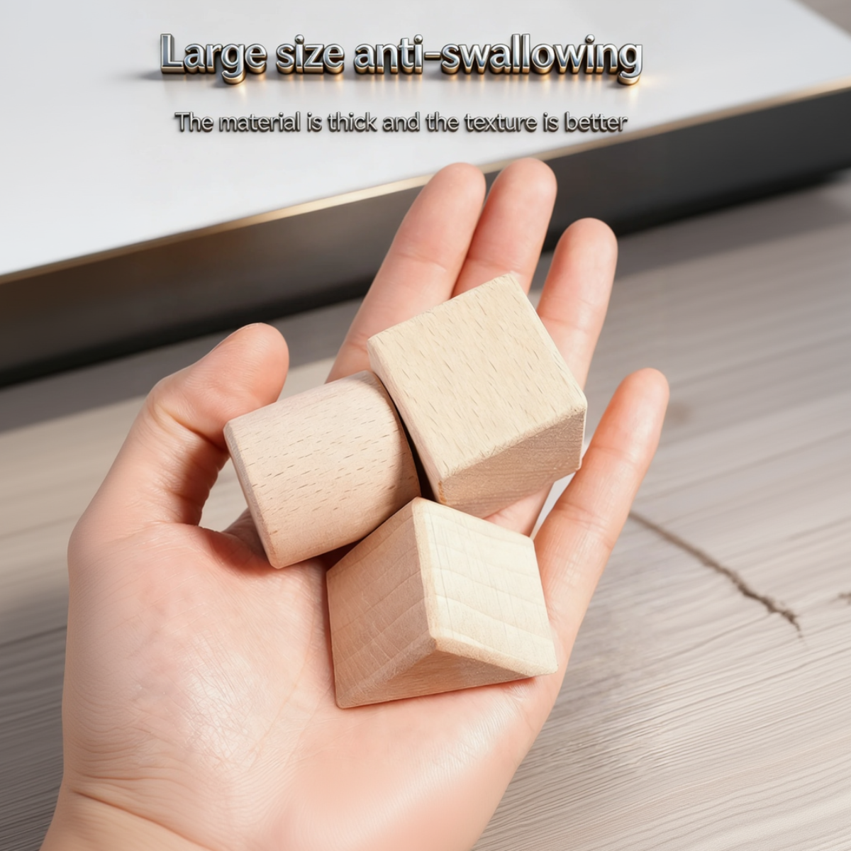 100-Piece Wooden Building Blocks Set for Creative Play