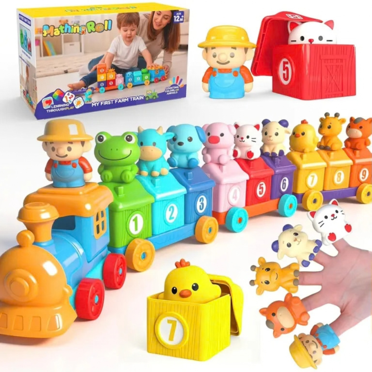 Toddler Train Set with Animal Figures