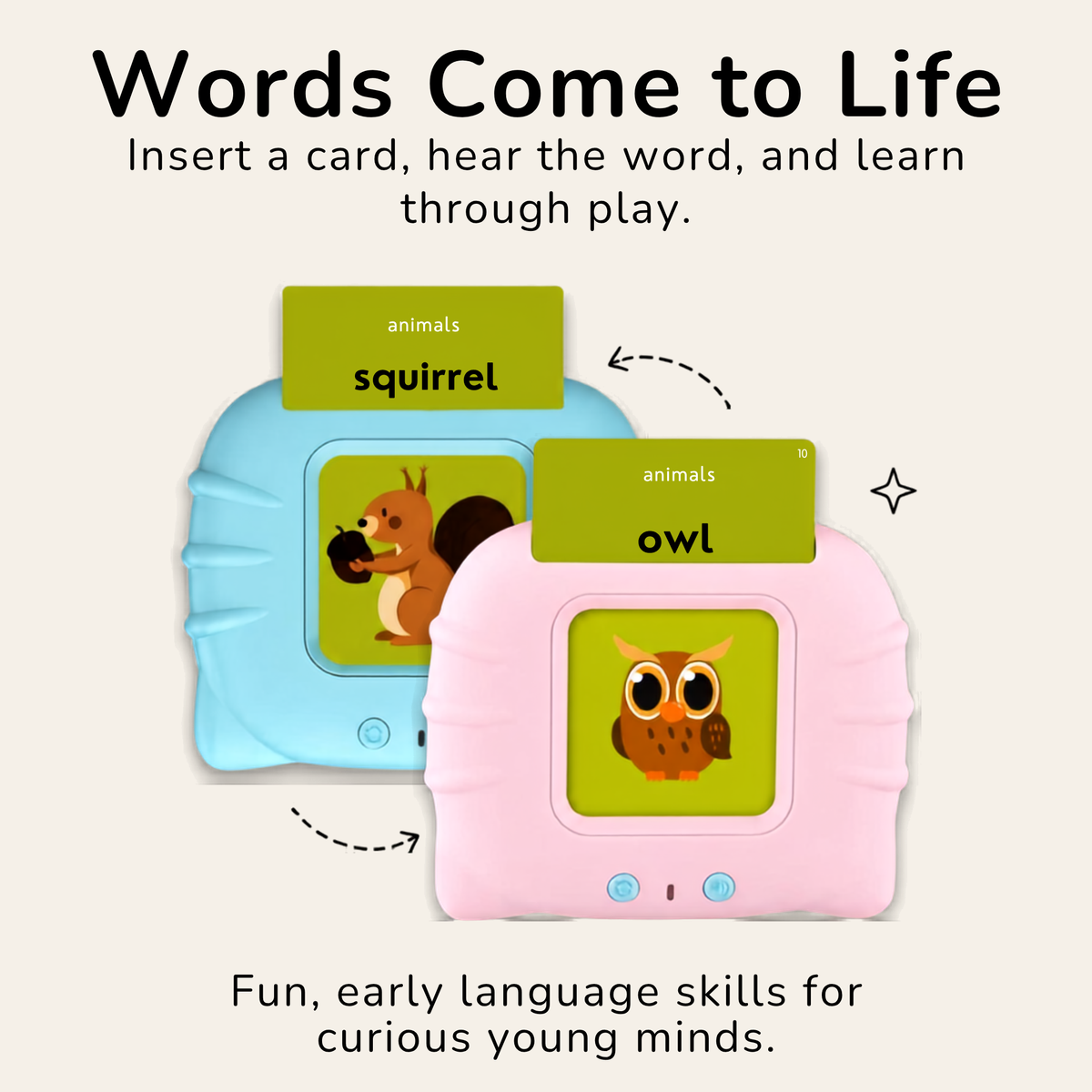 Montessori Talking Flashcards with Audio Pen