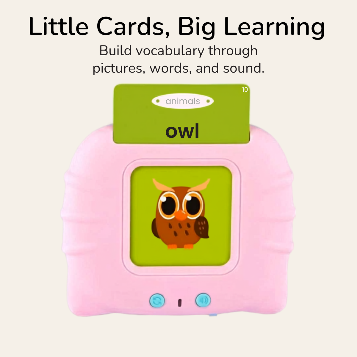 Montessori Talking Flashcards with Audio Pen