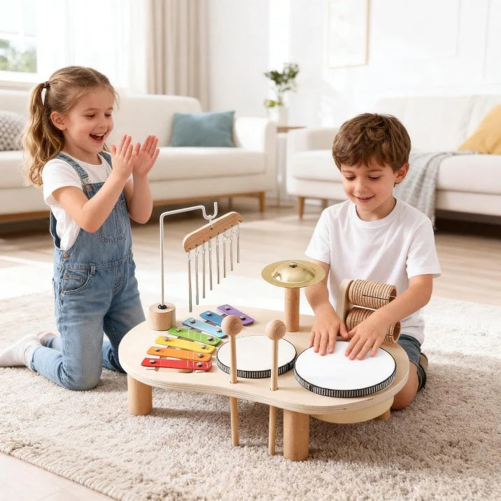 Tumble & Twig Montessori Wooden Music Toy Set