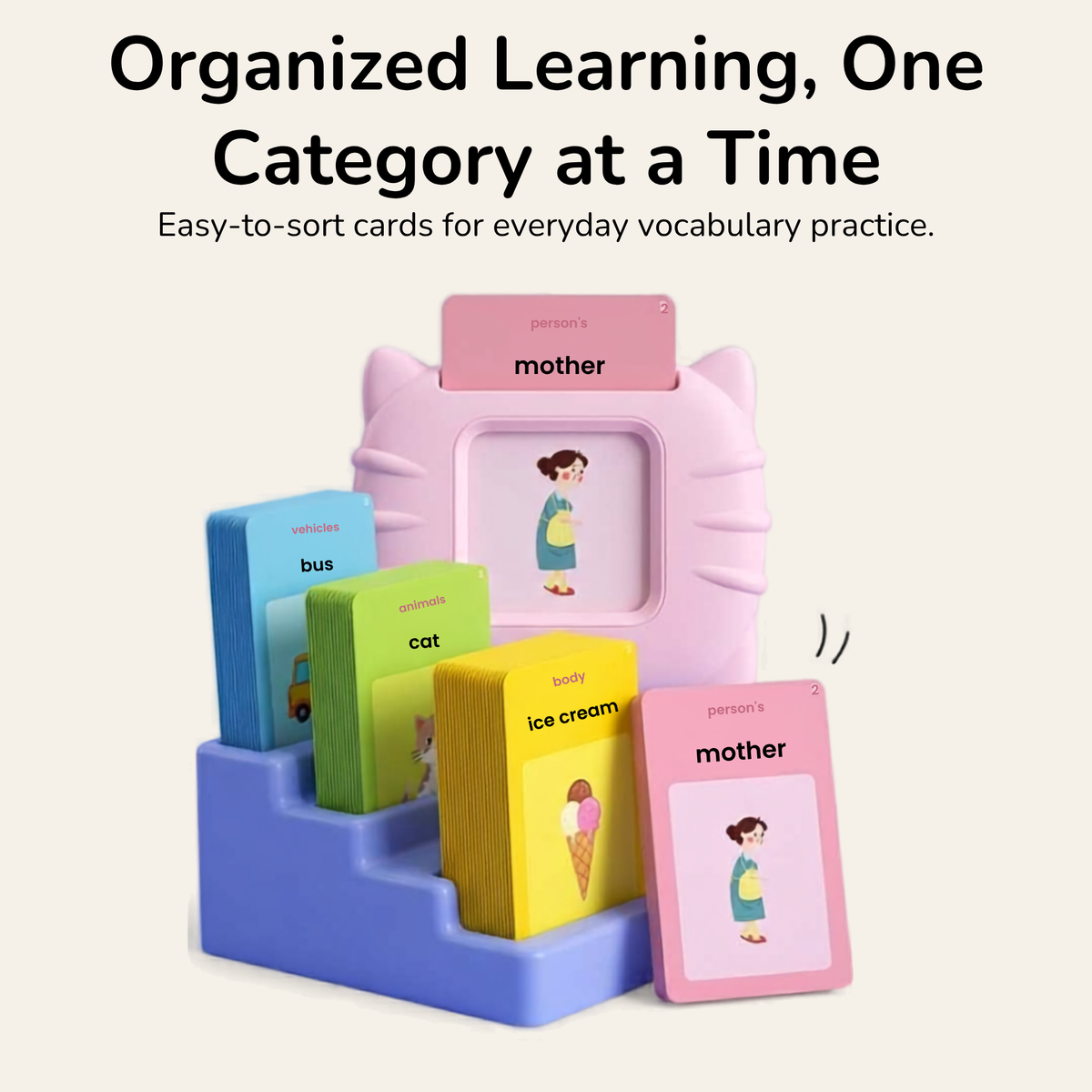 Montessori Talking Flashcards with Audio Pen