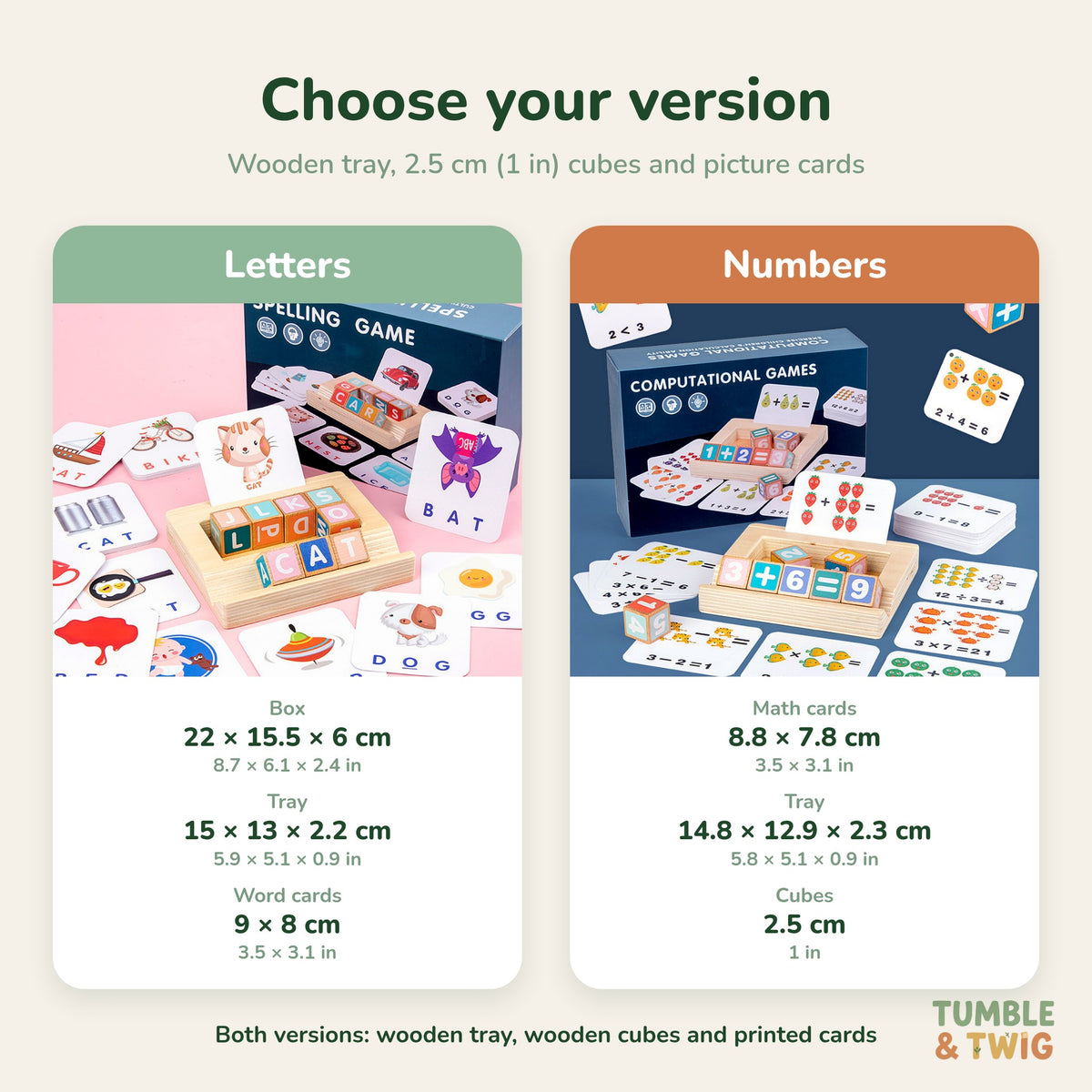 Montessori Letter & Number Learning Toy