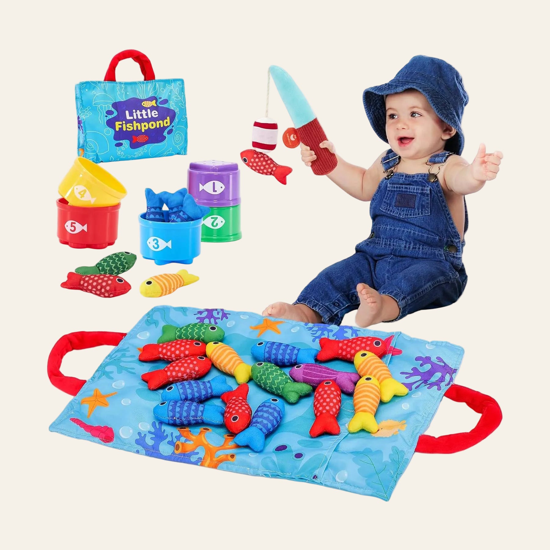 Montessori Fishing Game for Toddlers – Colour & Number Learning Set