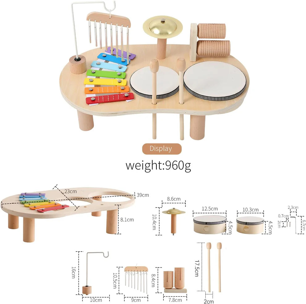 Tumble & Twig Montessori Wooden Music Toy Set