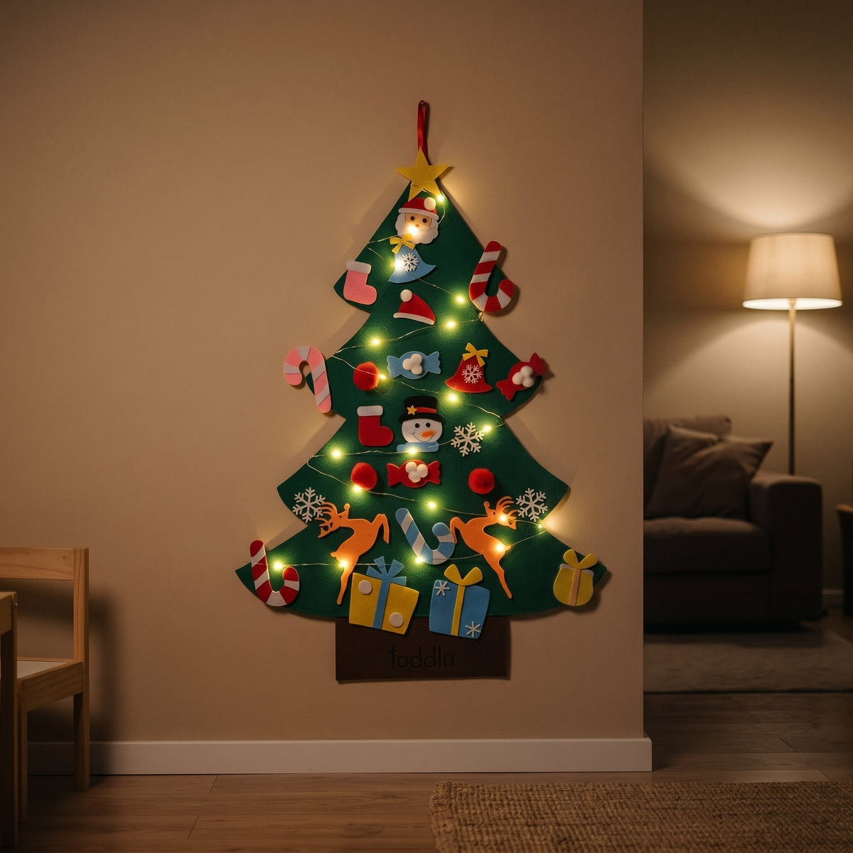 Felt Christmas Tree for Toddlers – Montessori Holiday Activity Set