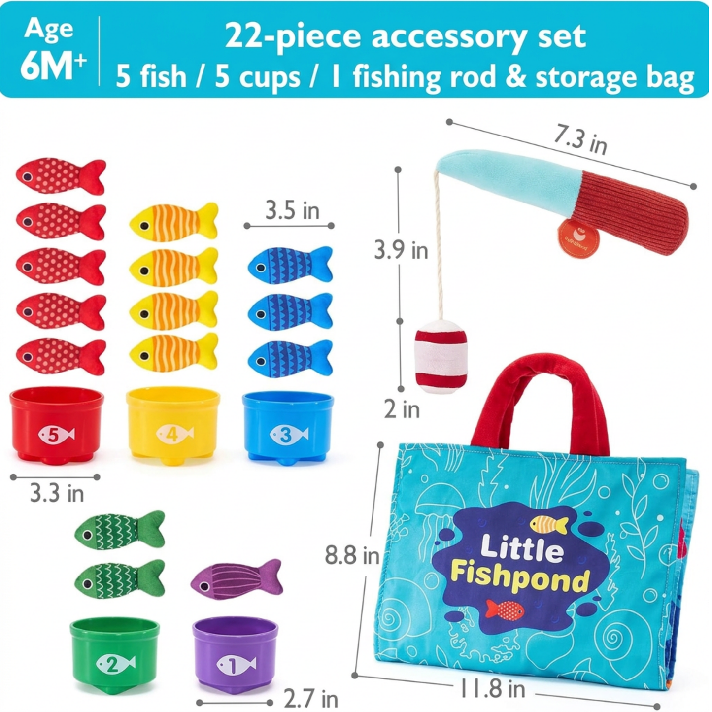 Montessori Fishing Game for Toddlers – Colour & Number Learning Set