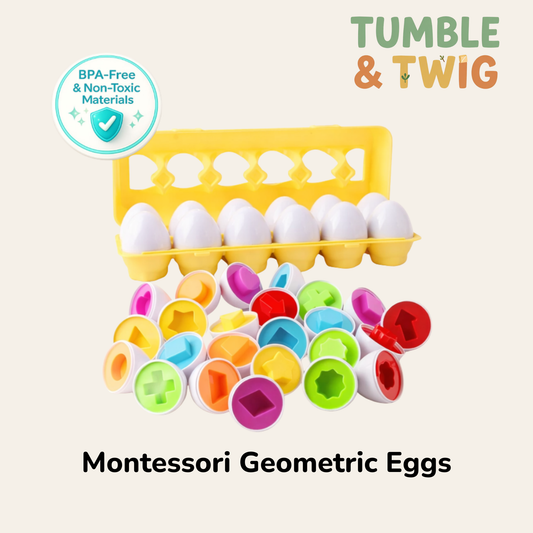 Tumble & Twig Montessori Geometric Eggs