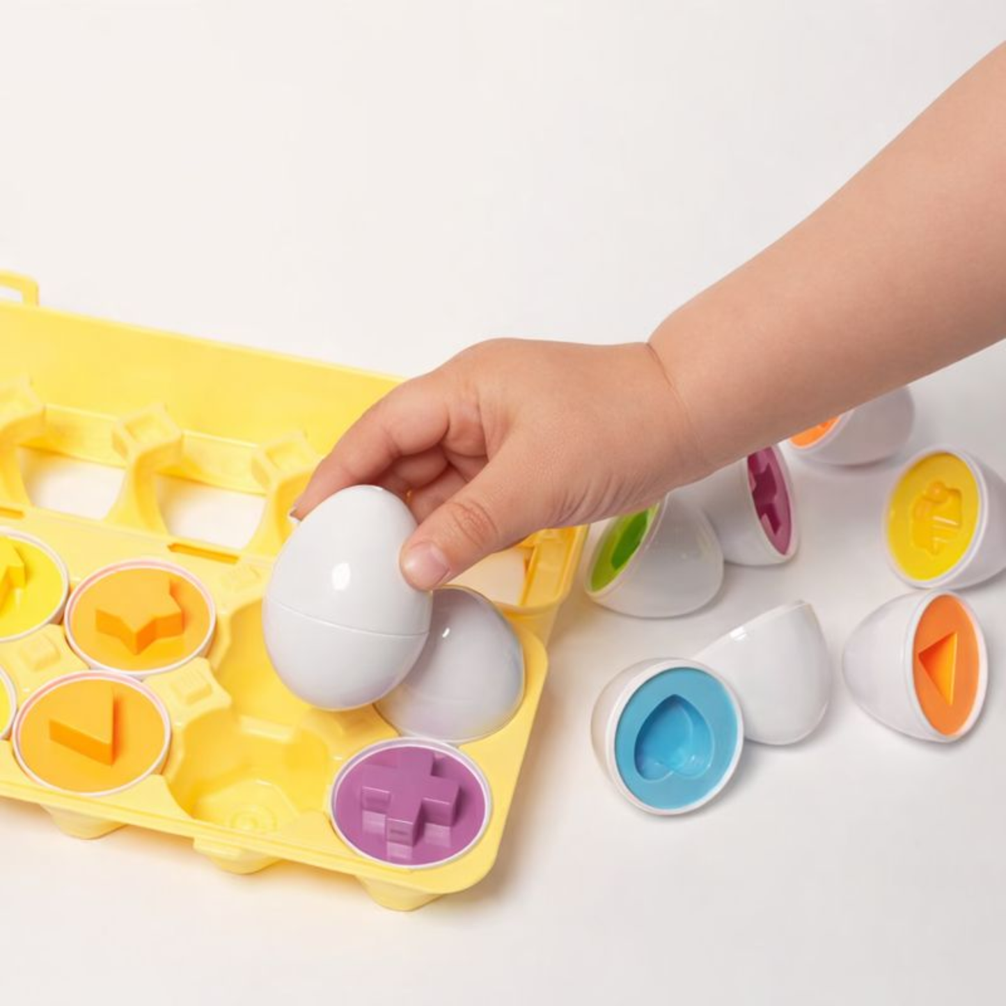 Montessori Geometric Eggs Shape Sorting Toy