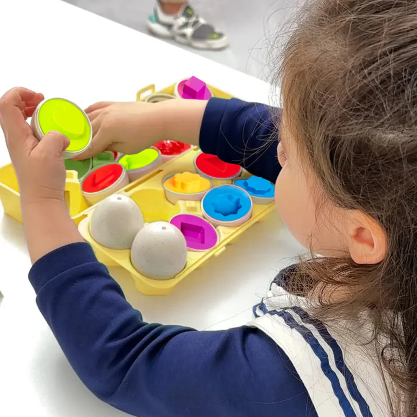 Montessori Geometric Eggs Shape Sorting Toy