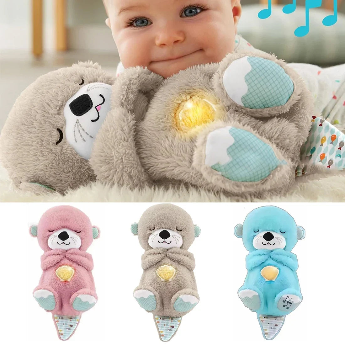 Breathing Otter Plush Toy