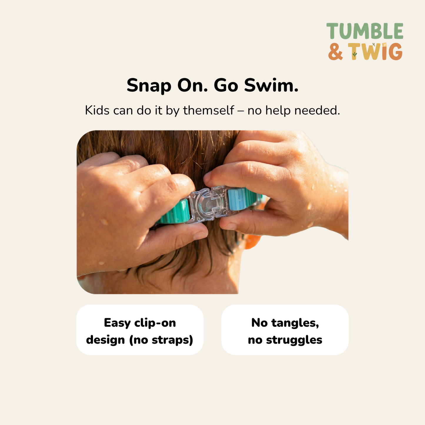 Tumble & Twig Clip-On Swim Goggles