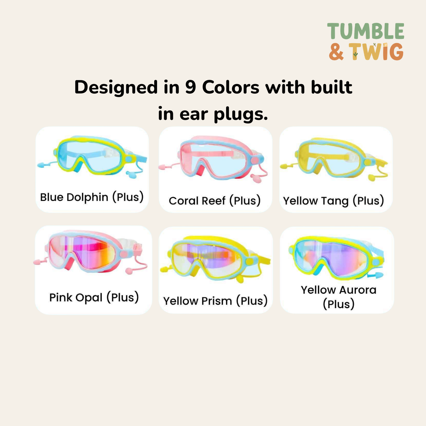 Tumble & Twig Clip-On Swim Goggles