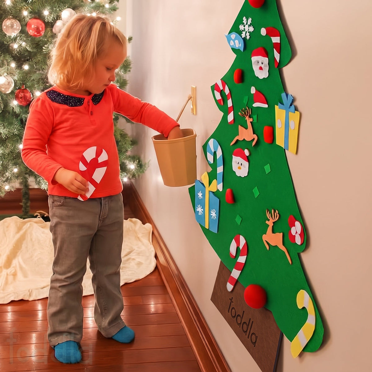 Felt Christmas Tree for Toddlers – Montessori Holiday Activity Set