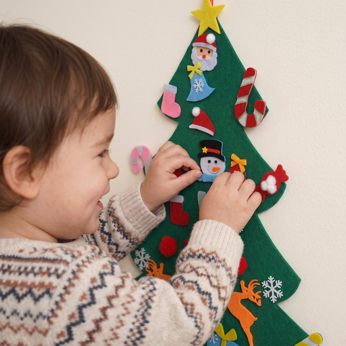 Felt Christmas Tree for Toddlers – Montessori Holiday Activity Set