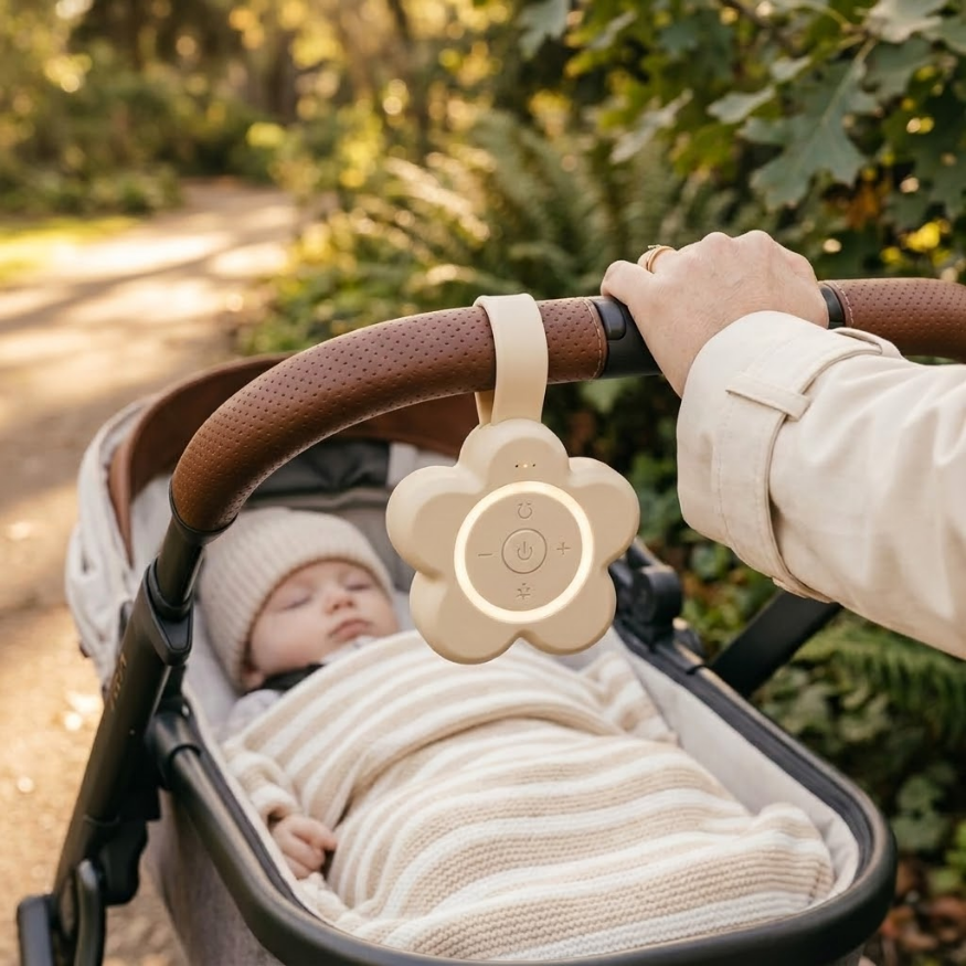 Portable Baby Sound Machine with Night Light