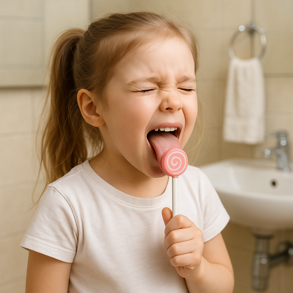 Kids Tongue Scraper (Lollipop Shape)