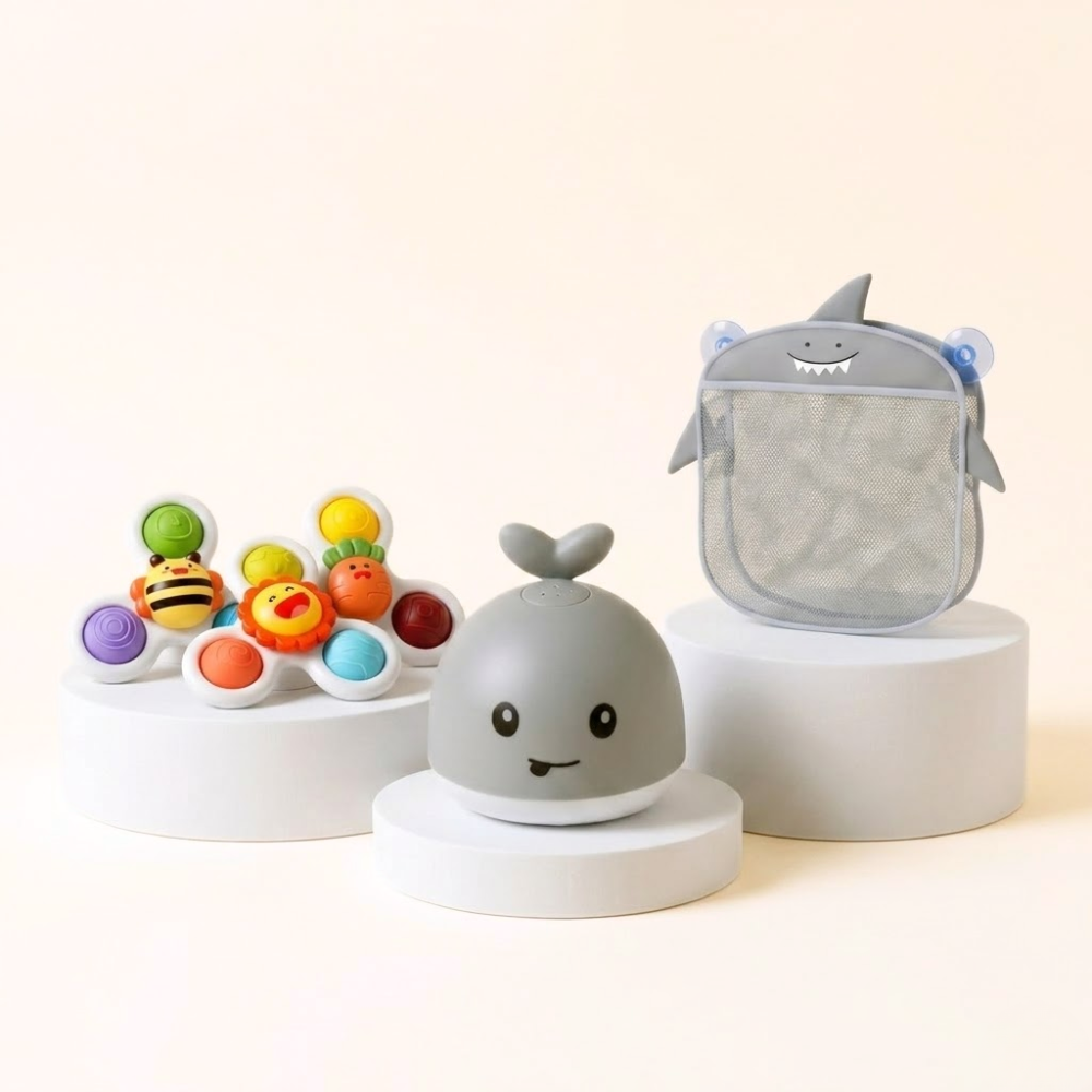 Starter Bath Toy Bundle for Toddlers