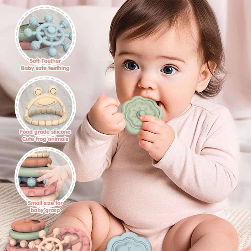 Baby Teething Toy Bundle (5 Piece Gift Set)