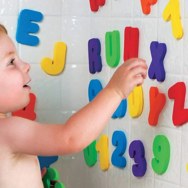 Bath Letters & Numbers for Toddlers (36 Pieces)