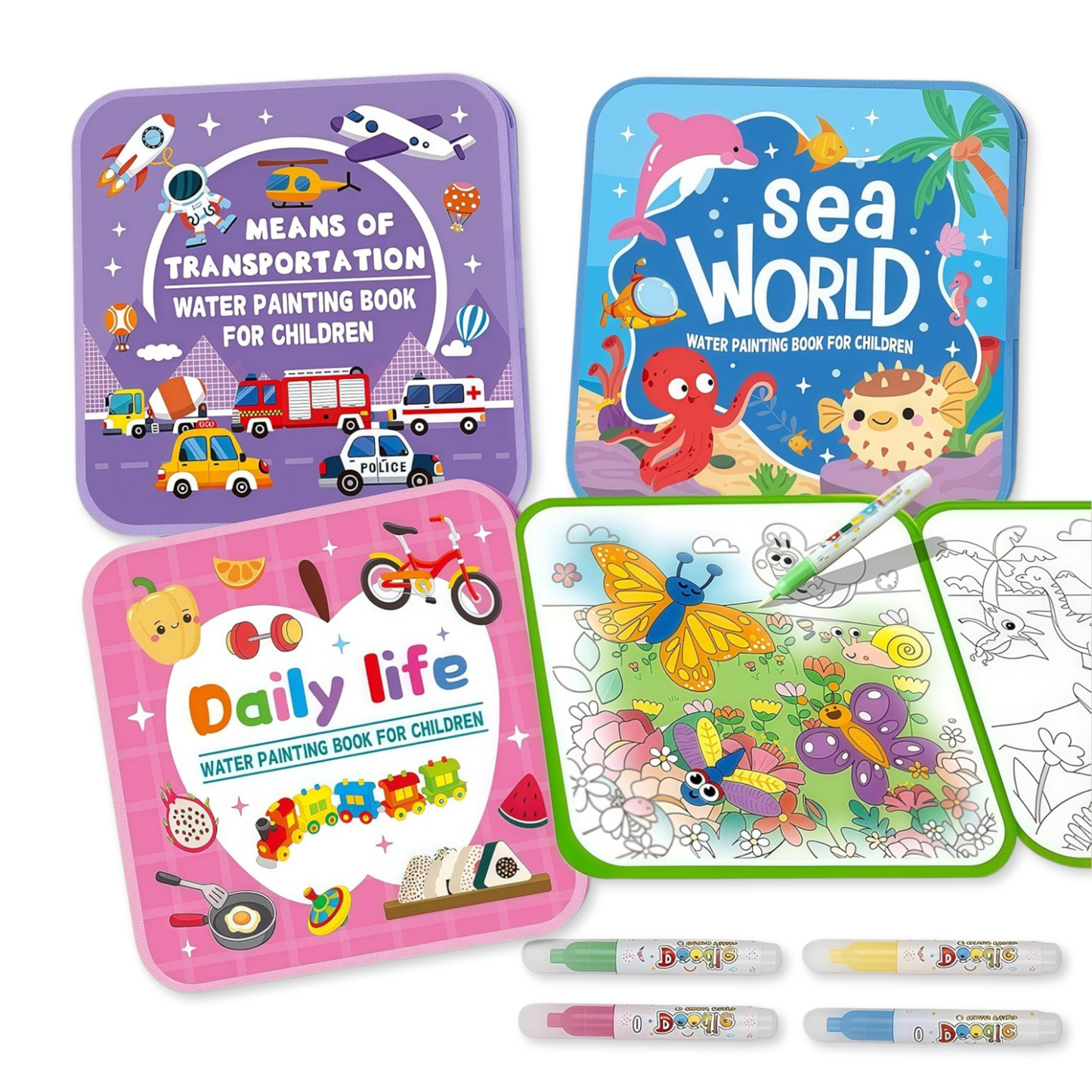 Magic Water Coloring Book for Toddlers