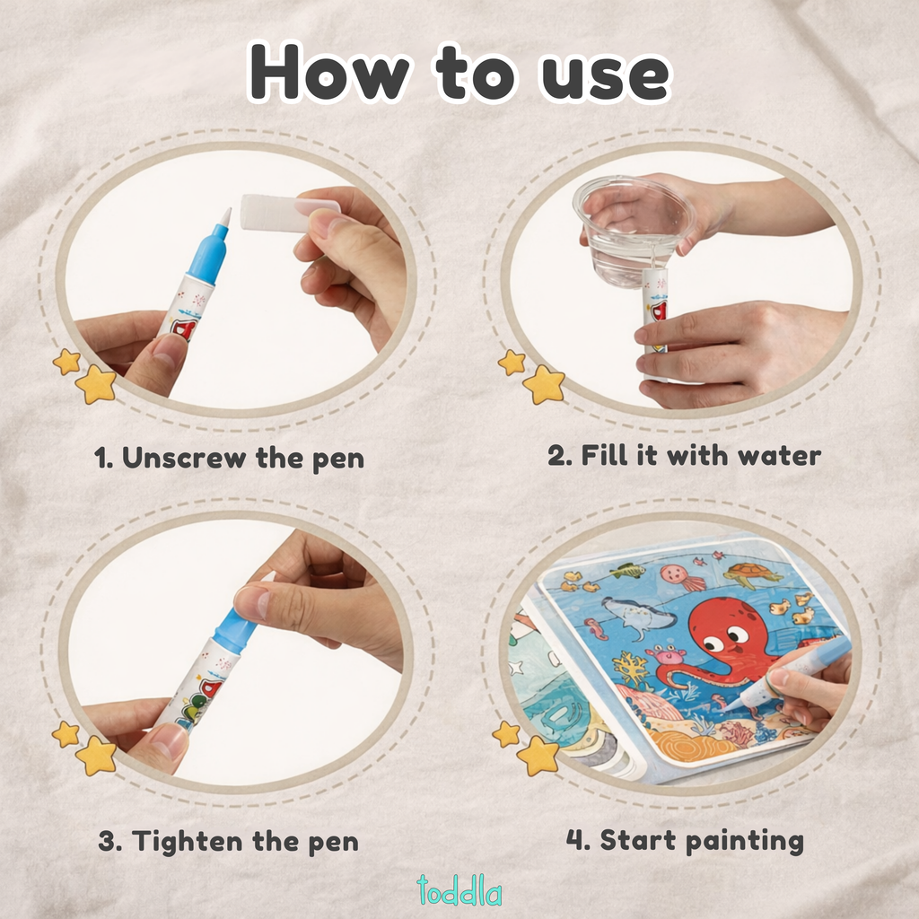Tumble & Twig Magic Water Coloring Book