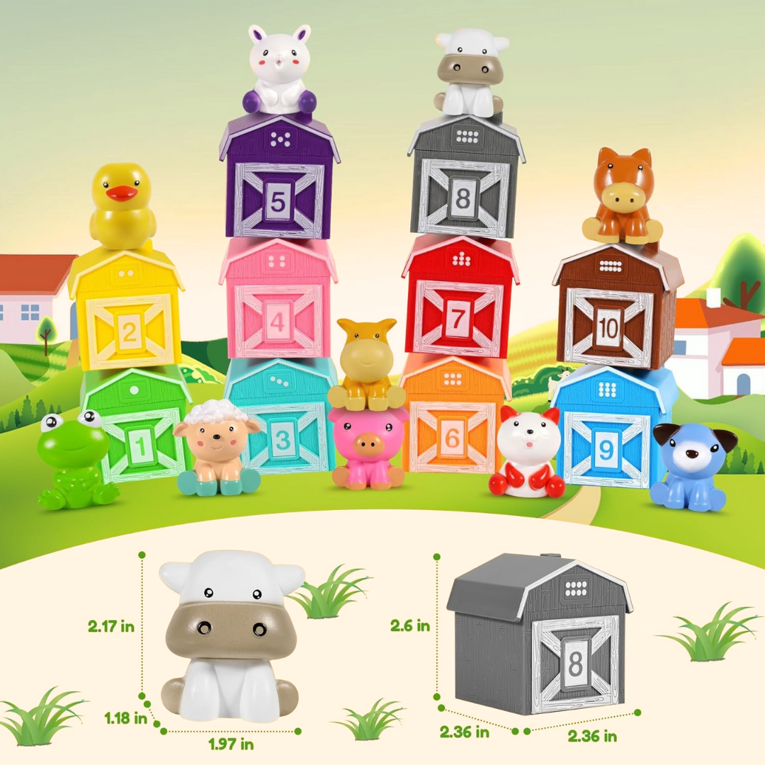 Montessori Farm Animal Set (20 Pieces)