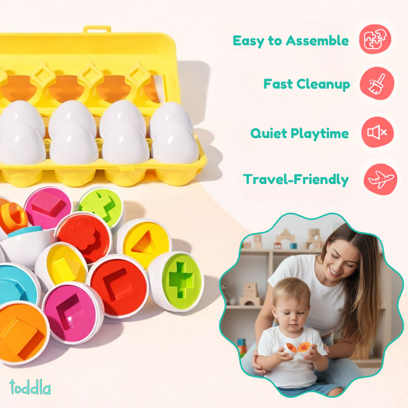 Tumble & Twig Montessori Geometric Eggs