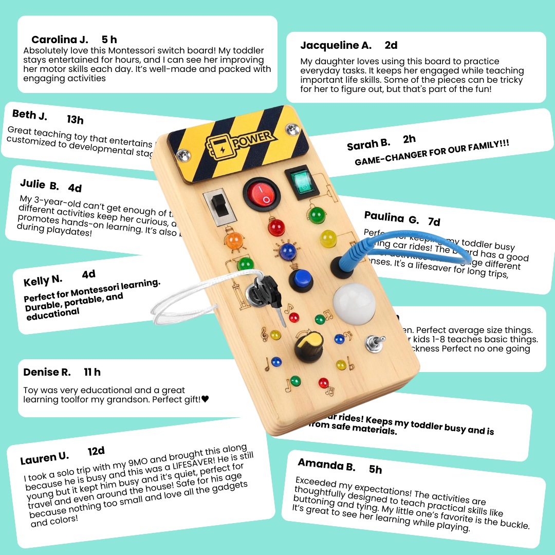 Montessori Switch Board for Toddlers