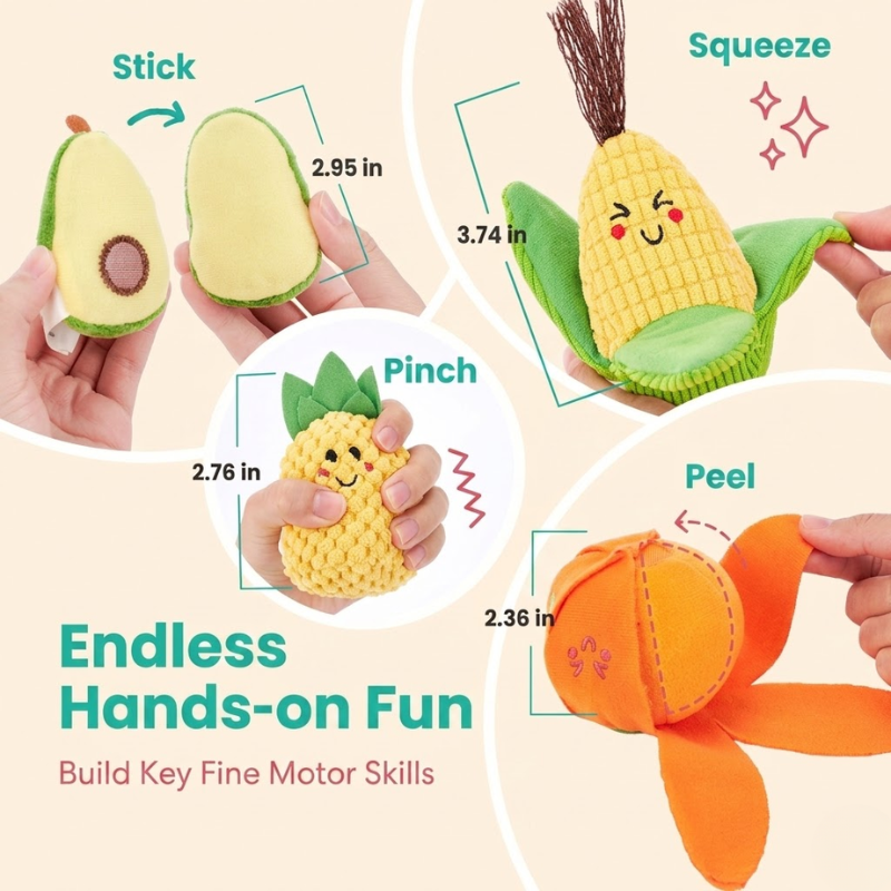 Tumble & Twig Sensory Fruits & Veggies Sorting Set
