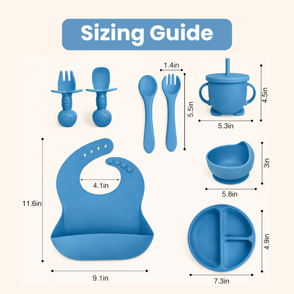 Silicone Baby Feeding Set for Baby Led Weaning