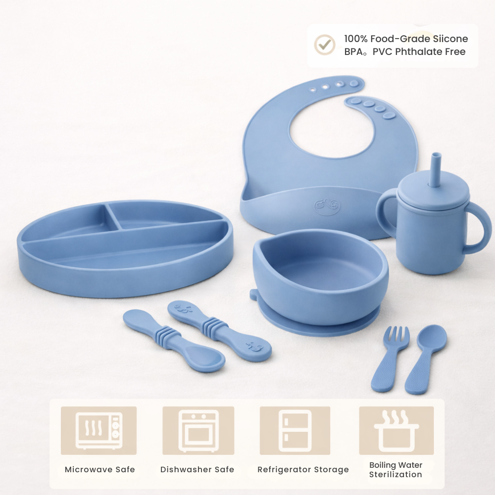 Silicone Baby Feeding Set for Baby Led Weaning
