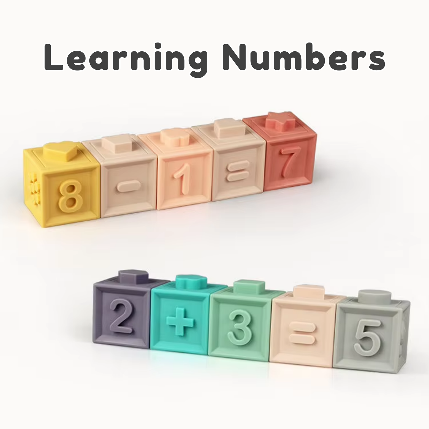 Soft Silicone Building Blocks for Babies