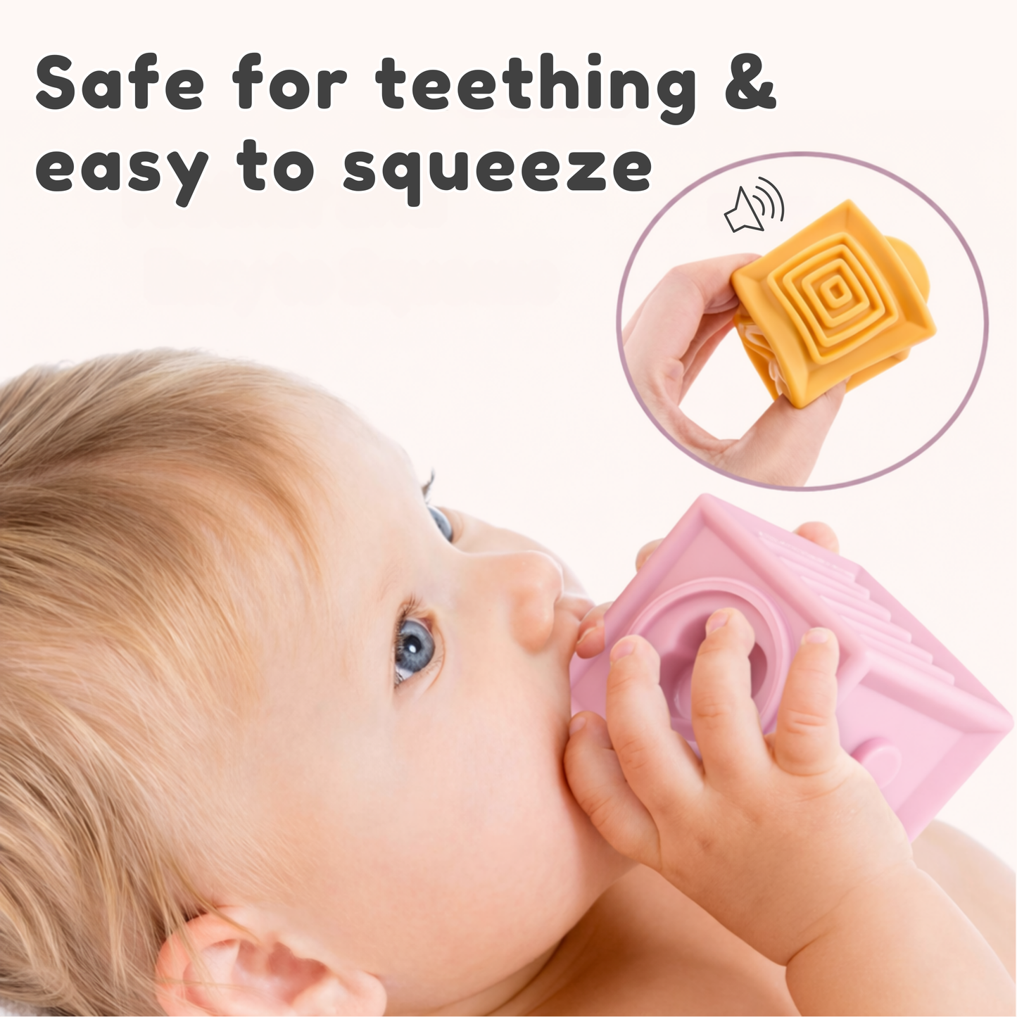 Soft Silicone Building Blocks for Babies
