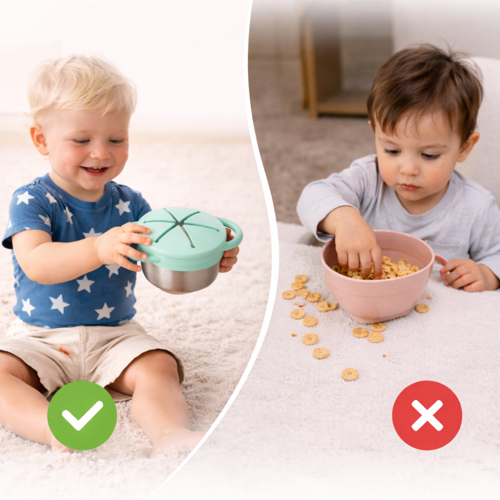 Spill-Proof Snack Cups for Toddlers