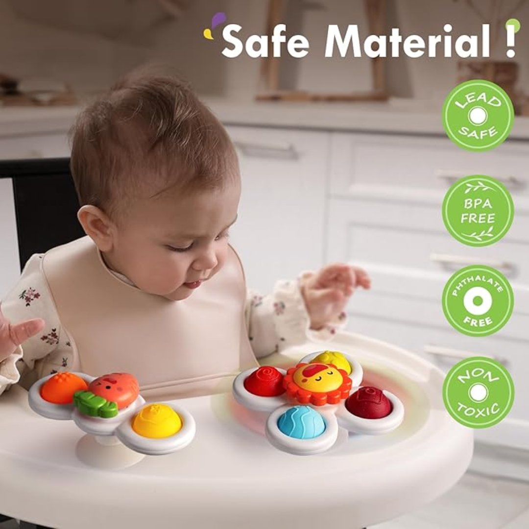 Suction Fidget Spinners for Toddlers (3 Pack)