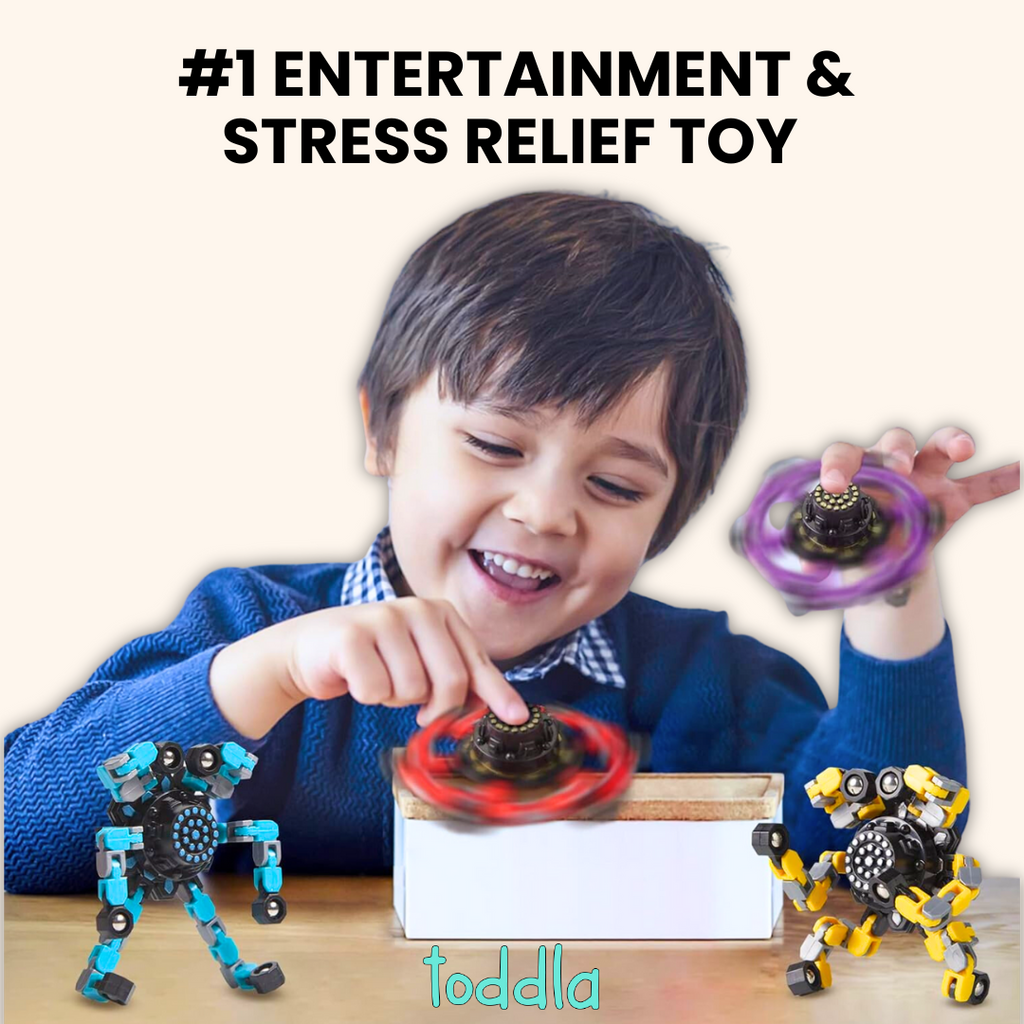 Tumble & Twig Transformer Fidget Spinners (4 Pack)