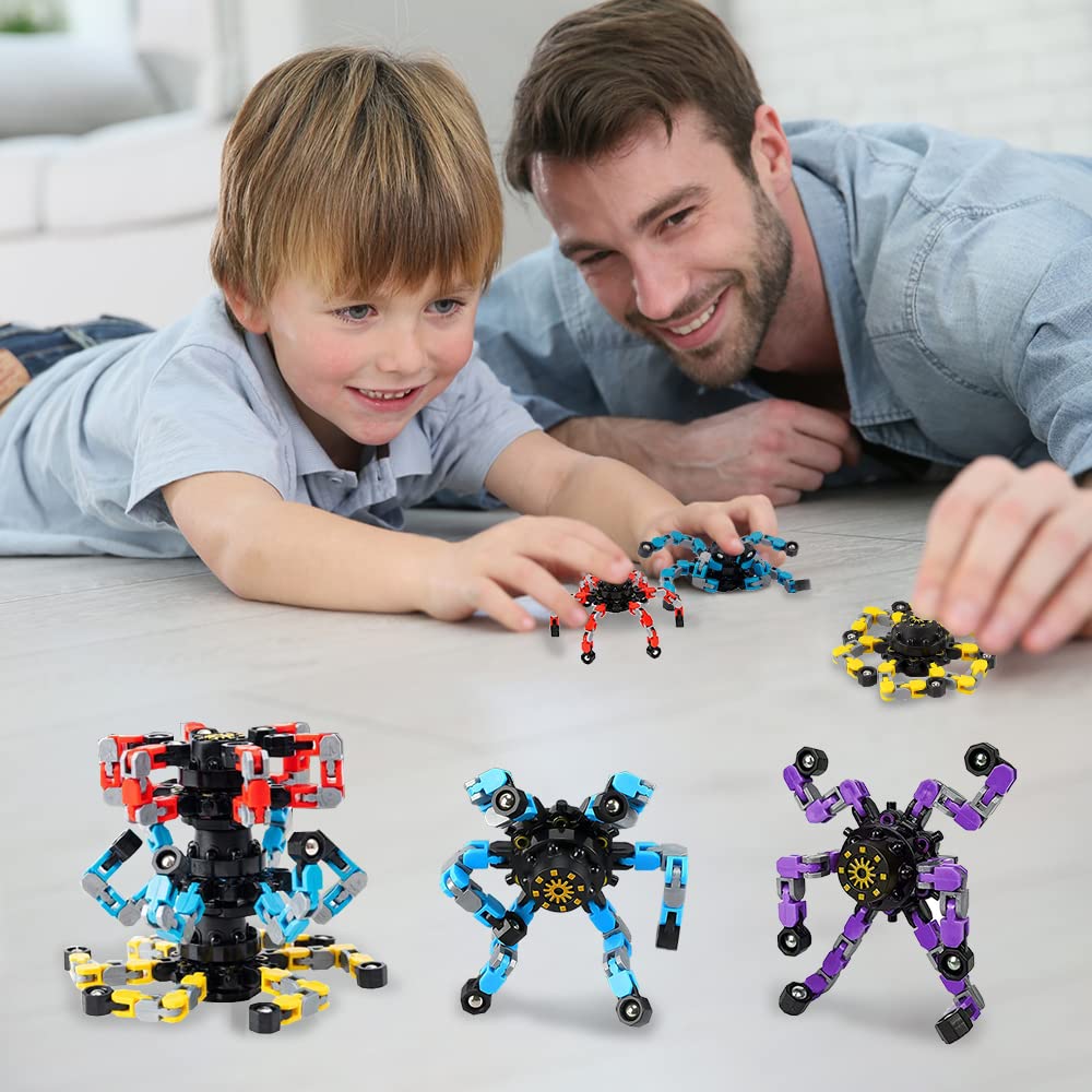 Tumble & Twig Transformer Fidget Spinners (4 Pack)