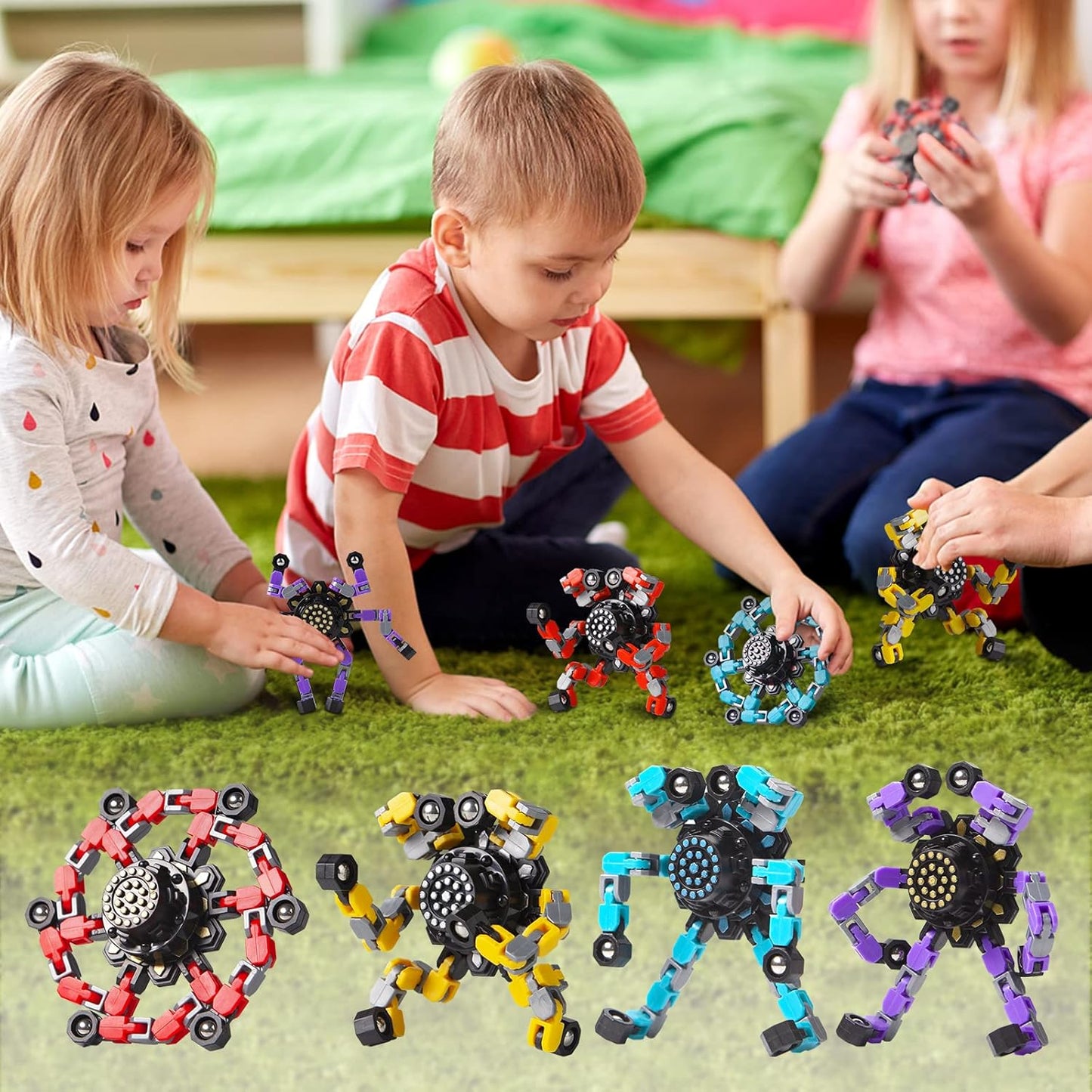 Transformer Fidget Spinners (4 Pack)