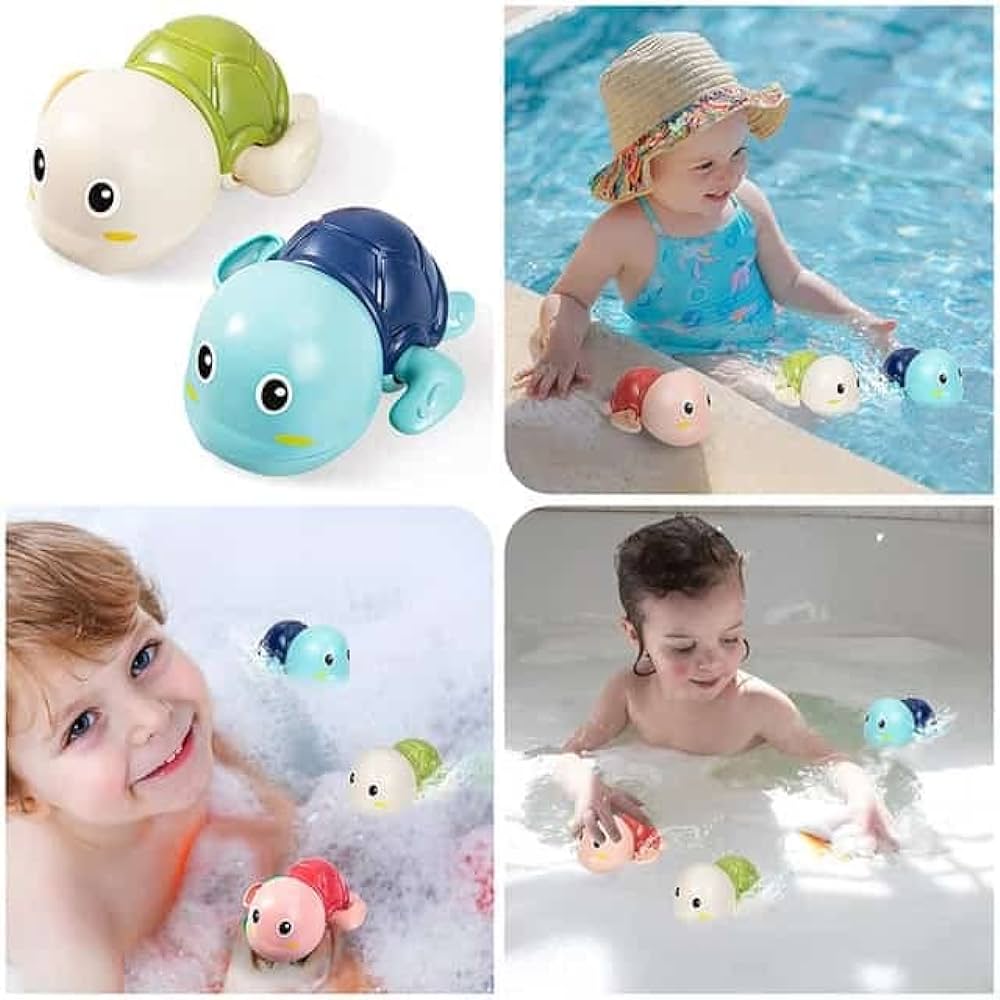 Turtle Bath Toys for Toddlers (3 Pack)