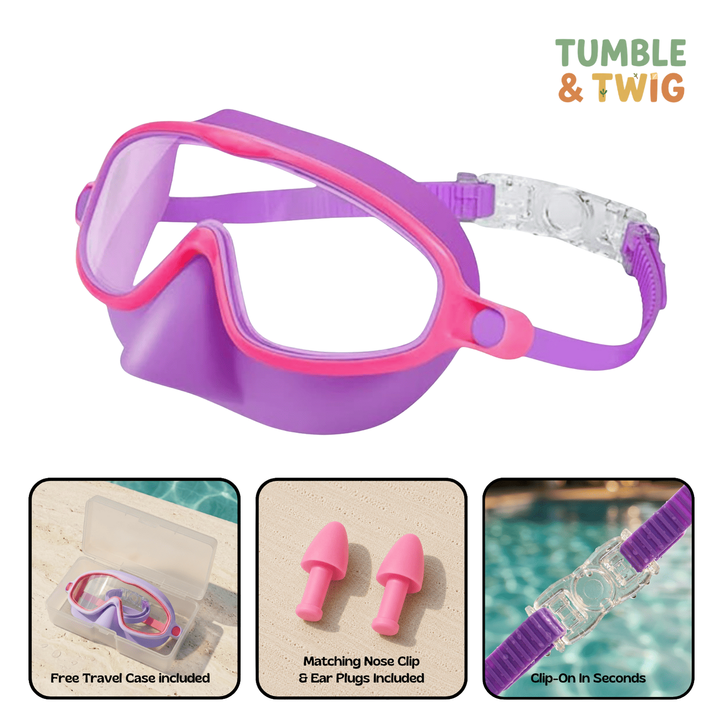 Tumble & Twig Clip-On Swim Goggles