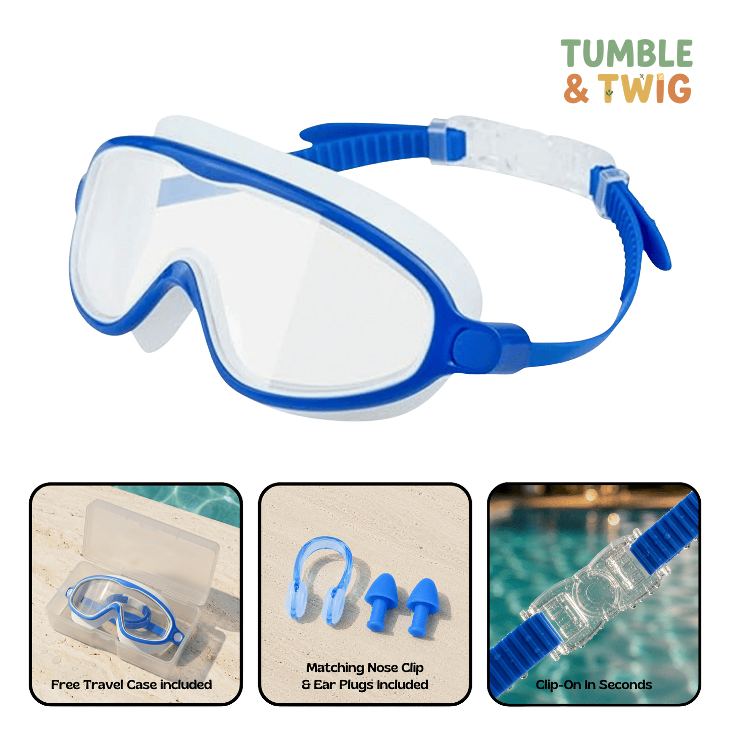 Tumble & Twig Clip-On Swim Goggles