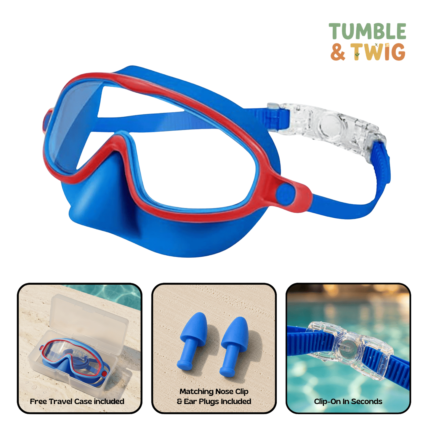 Tumble & Twig Clip-On Swim Goggles